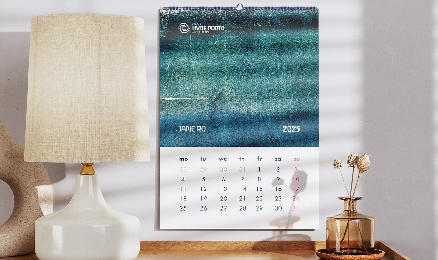 Calendário institucional da Escola Livre Porto
