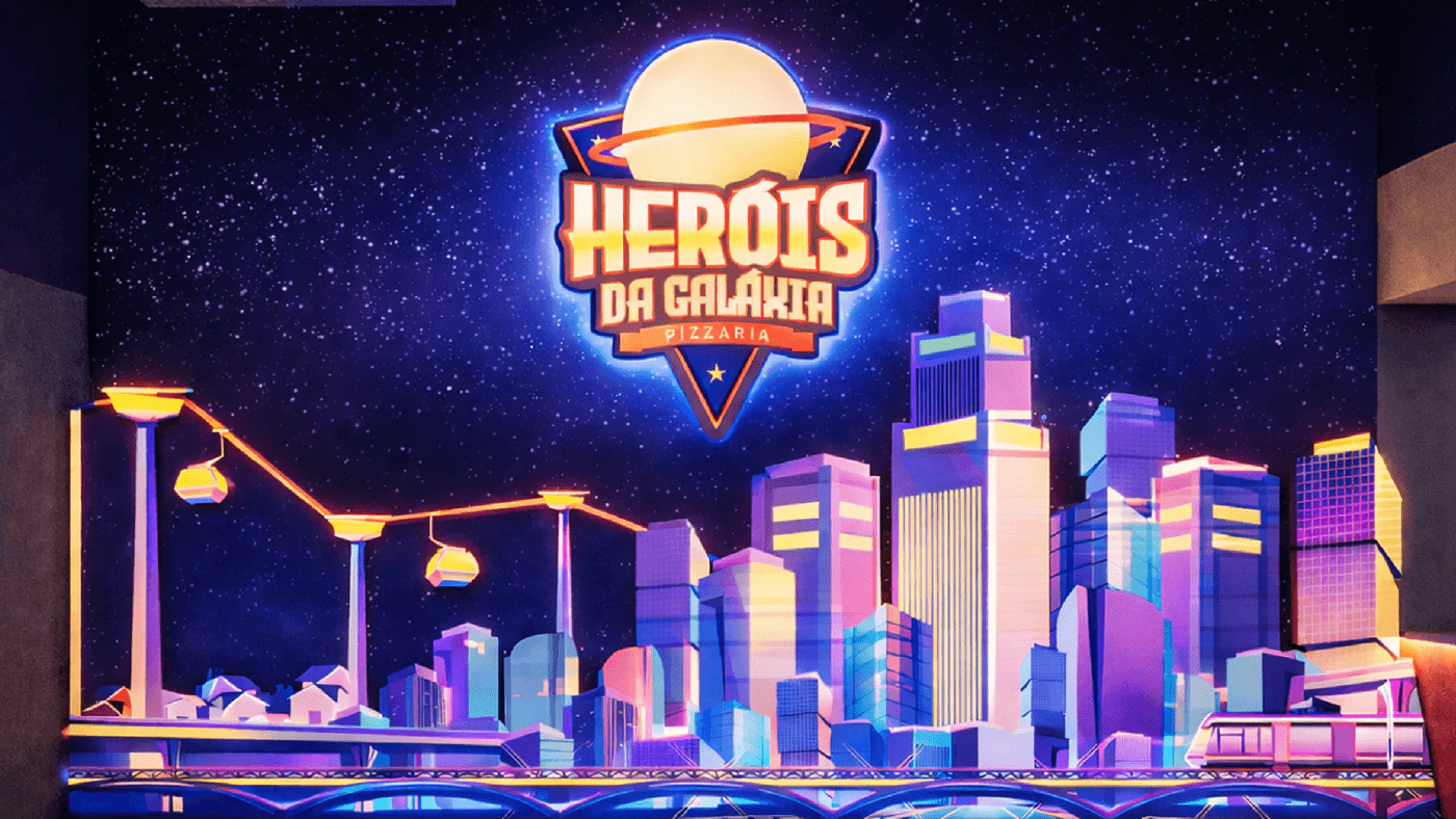 Apresentação visual 1 do projeto Heróis da Galáxia