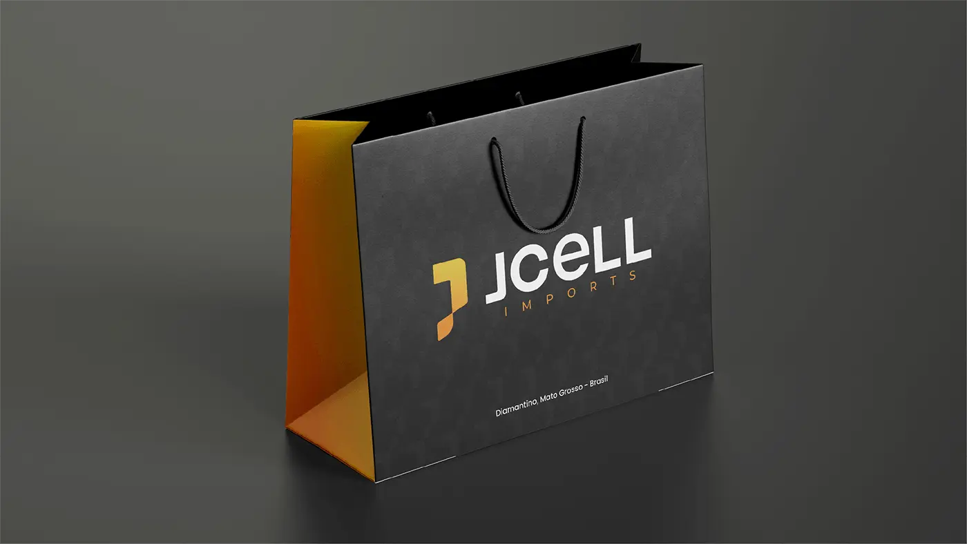 Sacola de compras da JCELL Imports